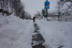 Fußweg freischaufeln